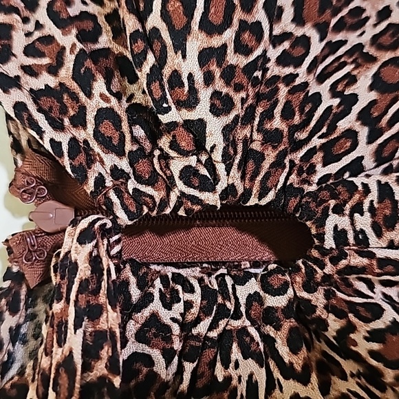 Wild Fable Annimal Print Dress Size M Adjustable Spaghetti Strap - Picture 2 of 9